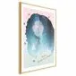 Plakat Winter Constellation 21x30 cm z ramą złotą z marginesem | MIRAT.