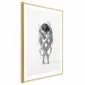 Plakat Balet 29,7x42 cm z ramą złotą z marginesem | MIRAT.