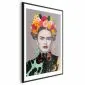 Plakat Majestatyczna Frida 40x60 cm z ramą czarną z marginesem | MIRAT.