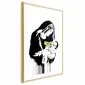 Plakat Karmiąca matka 40x60 cm z ramą złotą z marginesem | MIRAT.