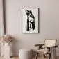Plakat Bolesne siedzenie 29,7x42 cm z ramą czarną bez marginesu | MIRAT.