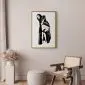 Plakat Bolesne siedzenie 60x90 cm z ramą złotą bez marginesu | MIRAT.