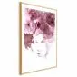 Plakat Kwieciste spojrzenie 21x30 cm z ramą złotą z marginesem | MIRAT.
