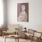 Plakat Pastelowa dama 21x30 cm z ramą złotą bez marginesu | MIRAT.