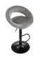 Hoker H-102 szary tapicerowany aksamitem w stylu loft | MIRAT. styl LOFT