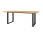 Stół HALLE 200x100 dąb wotan/czarny na metalowych nogach I sklep meblowy MIRAT. styl LOFT
