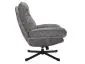 Fotel obracany HARPER Szary na czarnej podstawie | MIRAT