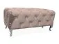 Ławka HESTIA VELVET beżowa pikowana w stylu glamour | MIRAT. w stylu GLAMOUR kolekcja