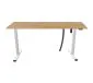 Biurko eCOMO 140x80cm dąb hickory z elektryczną regulacją wysokości I sklep meblowy MIRAT.