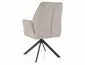 Krzesło tapicerowane HUGO BREGO jasnobeżowe obracane z podłokietnikami I sklep meblowy MIRAT. styl LOFT