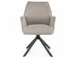Krzesło tapicerowane HUGO BREGO jasnobeżowe obracane z podłokietnikami I sklep meblowy MIRAT. styl LOFT