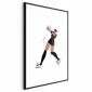 Plakat Siatkarka 21x30 cm z ramą czarną z marginesem | MIRAT.
