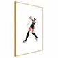 Plakat Siatkarka 29,7x42 cm z ramą złotą z marginesem | MIRAT.