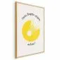 Plakat Lotka do badmintona 21x30 cm z ramą złotą bez marginesu | MIRAT.