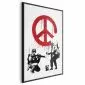 Plakat Wojna i pokój 29,7x42 cm z ramą czarną bez marginesu | MIRAT.