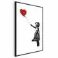 Plakat Banksy: Dziewczynka 21x30 cm z ramą czarną bez marginesu | MIRAT.