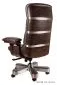 Fotel biurowy LORD brązowy skórzany do gabinetu | MIRAT.