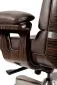 Fotel biurowy LORD brązowy skórzany do gabinetu | MIRAT.
