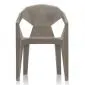 Krzesło MUZE ciemno szare plastikowe nowoczesne | MIRAT.
