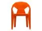 Krzesło MUZE pomarańczowe plastikowe do jadalni | MIRAT.