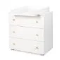 Komoda dla dzieci KAROLINA 80cm biała z przewijakiem pojemna I sklep meblowy MIRAT. styl SKANDYNAWSKI kolekcja KAROLINA