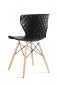 Krzesło OPEN czarne z tworzywa nowoczesne | MIRAT.