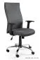 Fotel biurowy BLACK ON BLACK szary z podłokietnikami | MIRAT. w stylu  kolekcja