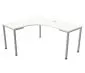 Biurko narożne EASY SPACE I-LEG LS 160x140cm białe typu L I sklep meblowy MIRAT.