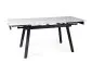 Stół rozkładany JOHN 150(210)x90 biały/czarny mat z ceramicznym blatem I sklep meblowy MIRAT. styl GLAMOUR, LOFT
