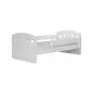 Łóżko dziecięce JULIA białe z szufladą i barierką | MIRAT.  kolekcja JULIA