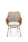 Krzesło K336 rattanowe z poduszką | MIRAT. w stylu LOFT, VINTAGE kolekcja