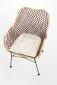 Krzesło K336 rattanowe z poduszką | MIRAT. w stylu LOFT, VINTAGE kolekcja