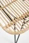 Krzesło K337 rattanowe z metalową podstawą | MIRAT. w stylu LOFT, VINTAGE kolekcja