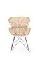 Krzesło K335 rattanowe ogrodowe z metalową podstawą | MIRAT. w stylu LOFT, VINTAGE kolekcja