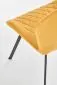 Krzesło K360 musztardowe na czarnych nogach | MIRAT.