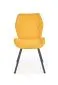 Krzesło K360 musztardowe na czarnych nogach | MIRAT.