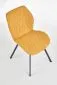 Krzesło K360 musztardowe na czarnych nogach | MIRAT.