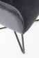 Krzesło K377 VELVET szare na nietypowej podstawie | MIRAT.