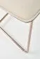 Krzesło K390 kremowe/ciemno szare na różowo złotej podstawie | MIRAT. w stylu  kolekcja