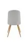Krzesło K214 popielate/dąb miodowy metalowe nogi | MIRAT.