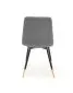Krzesło K438 VELVET szare do jadalni w stylu glamour | MIRAT. styl GLAMOUR