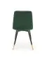 Krzesło K438 VELVET ciemnozielone pikowane | MIRAT. styl GLAMOUR