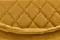 Krzesło tapicerowane K450 VELVET musztardowe pikowane do jadalni | MIRAT. styl GLAMOUR, LOFT