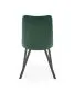 Ciemnozielone krzesło K450 VELVET tapicerowane do salonu | MIRAT. w stylu GLAMOUR, LOFT kolekcja