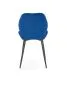 Krzesło tapicerowane K453 VELVET granatowe z przeszyciami do salonu | MIRAT. styl GLAMOUR, LOFT