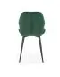 Krzesło K453 VELVET ciemnozielone pikowane w stylu glamour | MIRAT. w stylu GLAMOUR, LOFT kolekcja