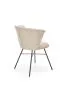 Krzesło tapicerowane K459 beżowe nowoczesne do jadalni | MIRAT. styl LOFT