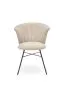 Krzesło tapicerowane K459 beżowe nowoczesne do jadalni | MIRAT. styl LOFT
