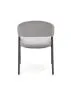 Krzesło tapicerowane K473 VELVET szare HALMAR | MIRAT. w stylu GLAMOUR, VINTAGE kolekcja
