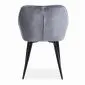 Krzesło K487 VELVET szare na metalowych nogach | MIRAT. styl GLAMOUR
